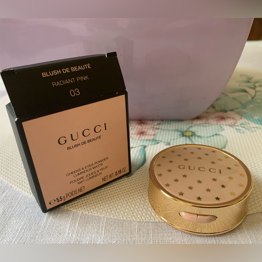 NWT GUCCI Blush: Radiant Pink Cheeks & Eyes Powder Blush, Matte, 0.19OZ - Picture 2 of 6
